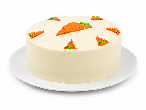 Pastel de zanahoria de Pastelerías Marisa con especias y betún de queso crema, receta casera.