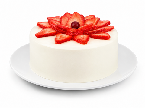 Pastel de fresa sin azúcar de Pastelerías Marisa, opción para disfrutar un postre con menos azúcar.