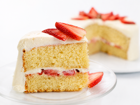 Pastel de fresa sin azúcar de Pastelerías Marisa, opción para disfrutar un postre con menos azúcar.