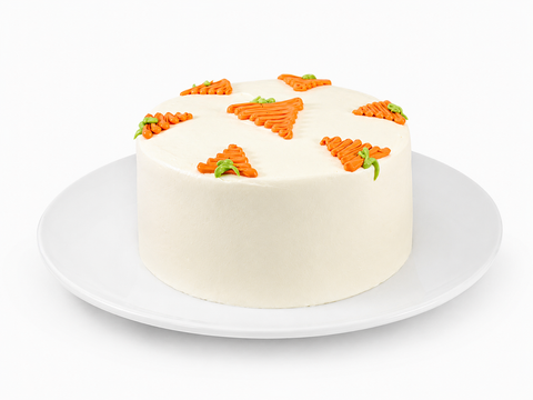 Pastel de zanahoria de Pastelerías Marisa con especias y betún de queso crema, receta casera.