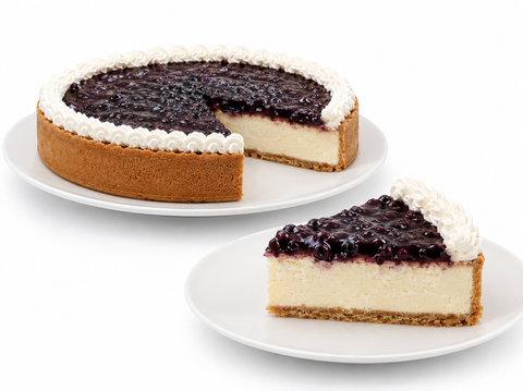 Pay de queso con moras sin azúcar de Pastelerías Marisa, postre artesanal con relleno de queso y cobertura de moras, elaborado sin azúcar añadida.