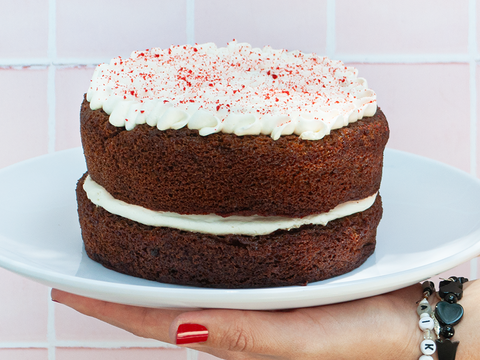 Pastel Red Velvet sin azúcar