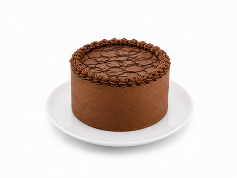 Pastel de chocolate artesanal de Pastelerías Marisa con betún cremoso de chocolate para los amantes del cacao.