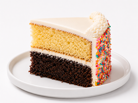 Pastel de cumpleaños decorado de Pastelerías Marisa, ideal para celebrar cumpleaños y ocasiones especiales.
Dos pisos de nuestros panes más famosos: Suave y esponjoso chocolate y clásico y delicada vainilla; relleno y cubierto con betún de queso crema y decorado con granillo de colores para ponerle el toque divertido a tus celebraciones.