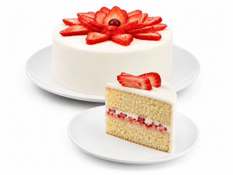 Pastel de fresa sin azúcar de Pastelerías Marisa, opción para disfrutar un postre con menos azúcar.