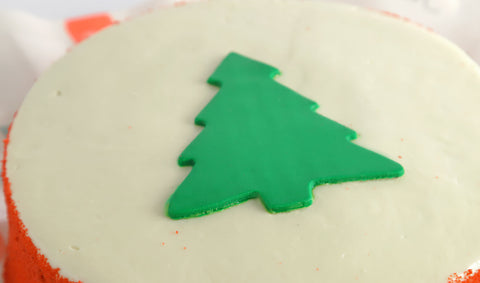 Pastel red velvet de Navidad